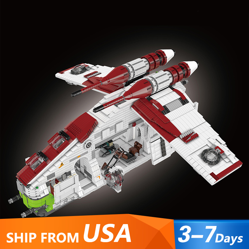 Mould King 21066 Movie & Game Star Wars LAAT-1 GunBoat Building Blocks 8039±pcs Bricks fromrom USA 3-7 Days Delivery.