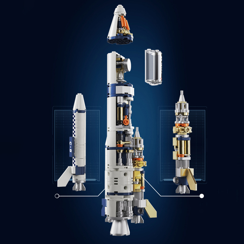 Wangao 288002 Space Series Long March 5 Launch Vehicle Building Blocks***±pcs Bricks from China