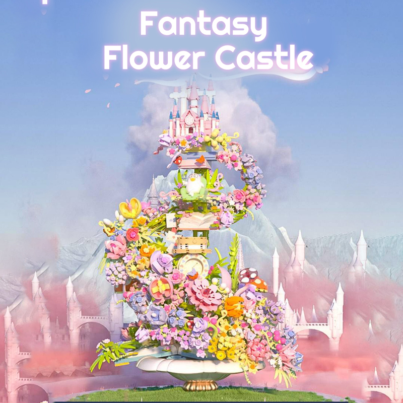 SEMBO 611072 Buliding Blocks Fantasy Flower Castle 3060±pcs Bricks Toys Model Form China