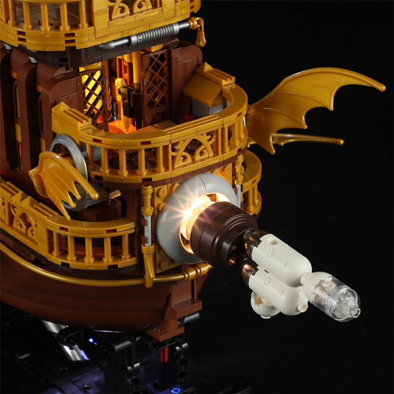 FunWhole F9014 “Light Catcher”Steampunk Airship Buliding Blocks 1641±pcs Bricks Toys Model Form China