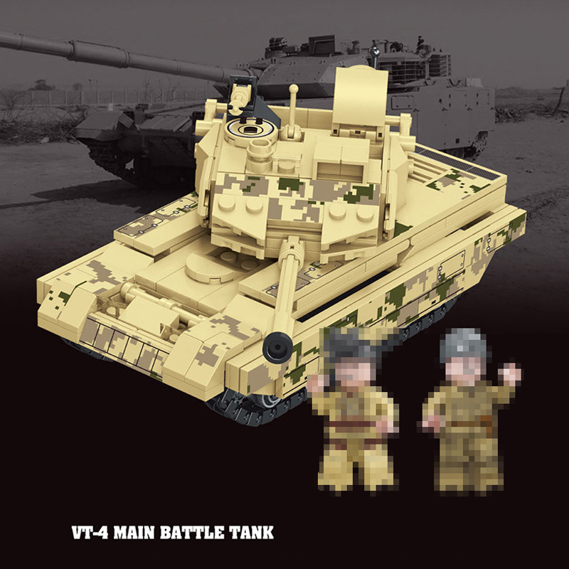 Forange FC4007 Military VT-4 Main Battle Tank Buliding Blocks 372±pcs Bricks Toys Model Form China