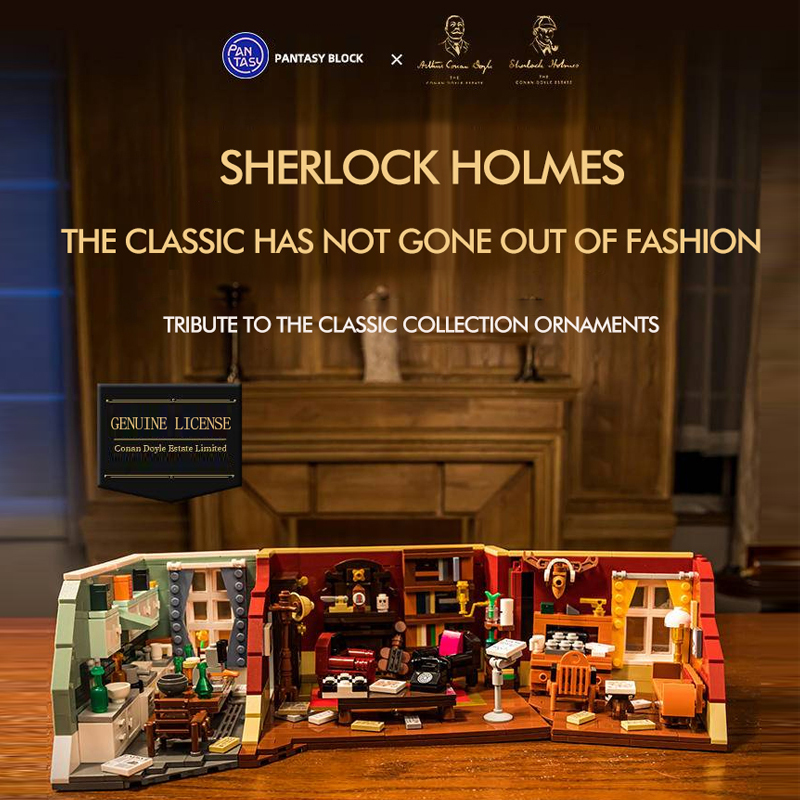 Pantasy 86218 Sherlock Holmes Apartment 221B Movie & Game Building Blocks 1088±pcs Bricks from China