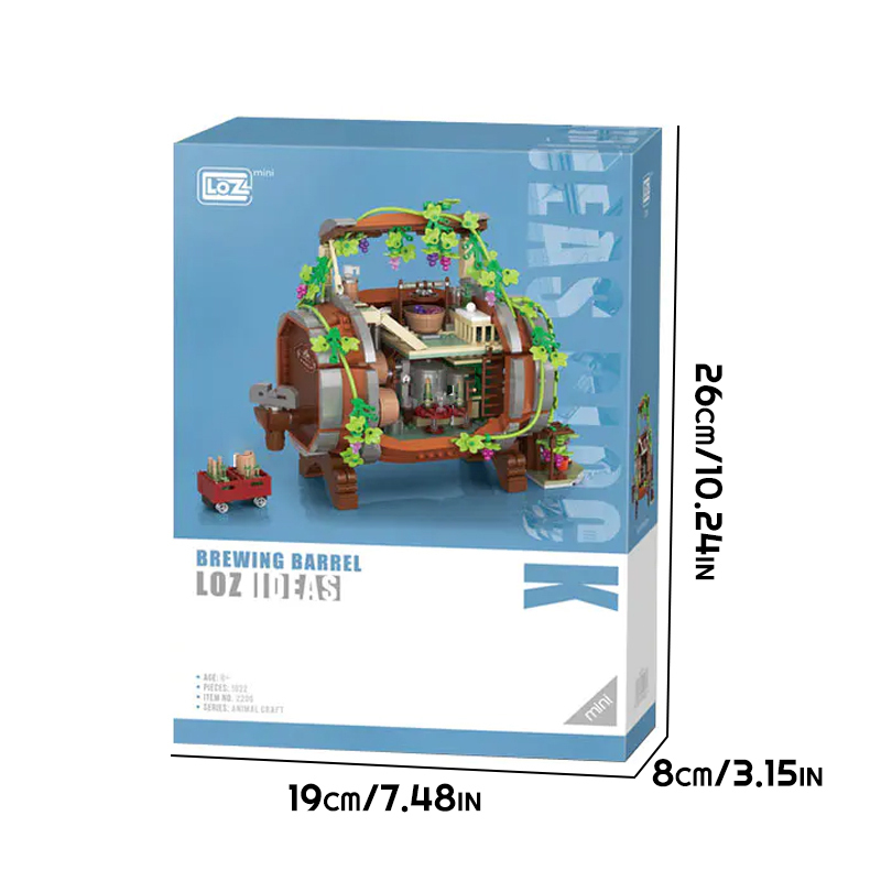 【Mini Micro Bricks】LOZ 2206 Animal Craft Building Blocks 1022±pcs Bricks Model From China