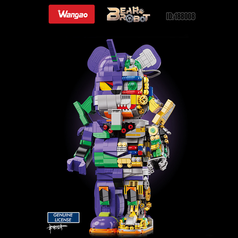 Wangao Violent Bear Series Idea Bear Robot Buildings Blocks Bricks Toys Model Set From China