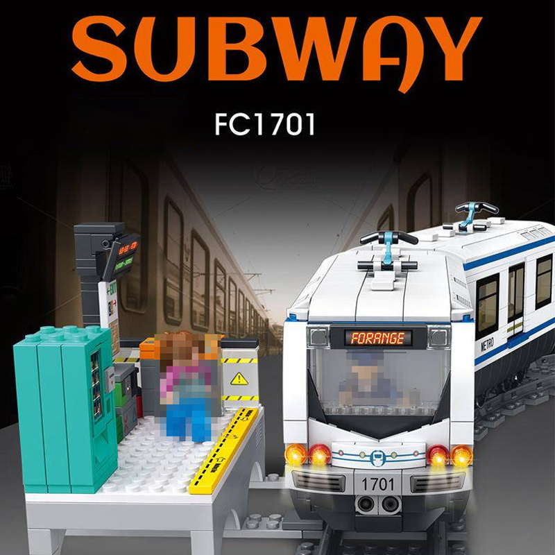【With Motor】Forange FC1701 Orbital Adventure Trains City