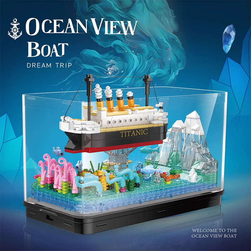 [Mini Micro Bricks] ZHEGAO 662010 Ocean View Boat：Dream Trip Creator Expert