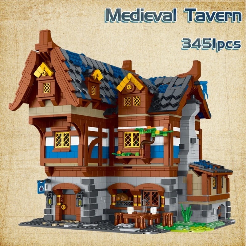 XMORK 033002 Medieval tavern Modular Buildings Creator