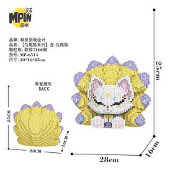 M6514-Y Gold-Yellow Nine-Tailed Fox