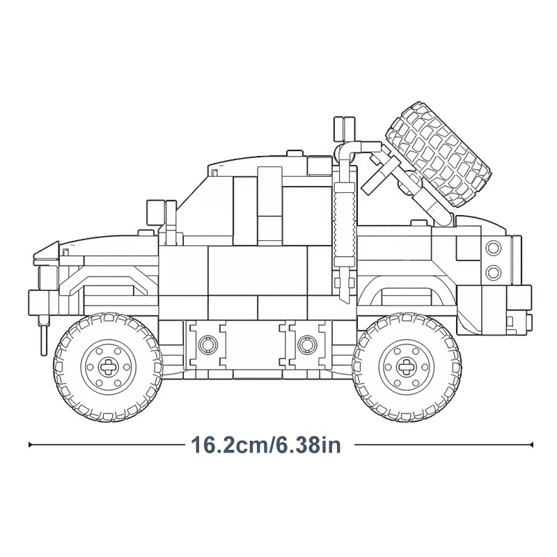 Sluban M38-B0813 Heavy Pick-Up Trucks Technic