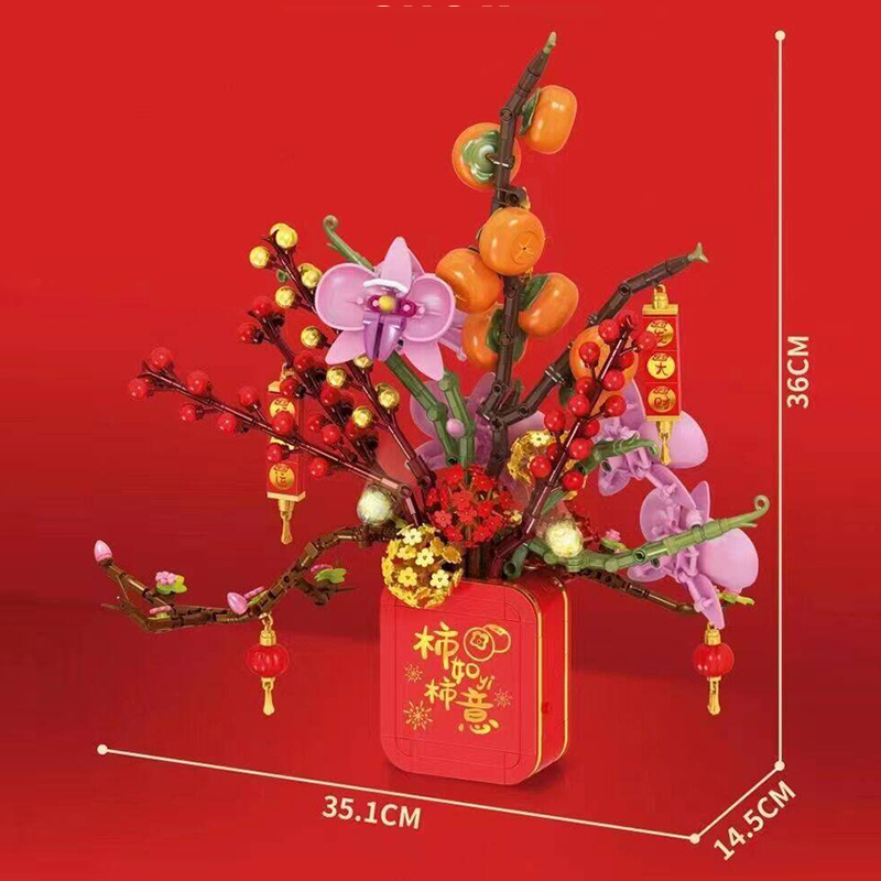 SEMBO 605028 Persimmon Yuyi Yuanxiao flower Chinese Culture Creator