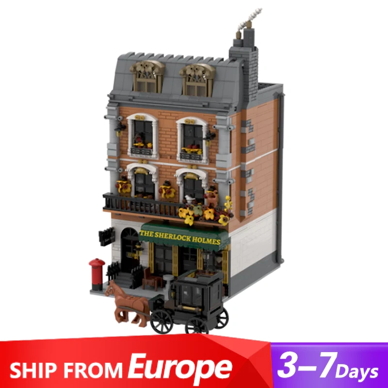 Pantasy 85014 Sherlock Holmes Baker Street 221B Apartment Modular Building