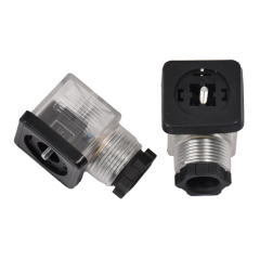Solenoid valve DIN43650 hydraulic parts DC 24V AC 220V with LED valve coil hydraulic valve solenoid