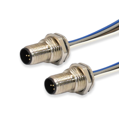 m5 m8 m12 m16 m23 wall panel mount connector 2 3 4 5 6 8 12 17 pin IP68 waterproof metal circular wire adapters connector