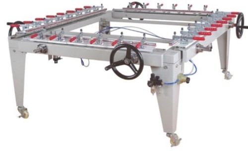 Low price large size Pneumatic mesh Stretching Machine