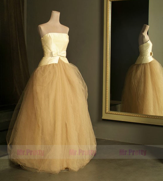 Champagne Tulle Skirt Bridal Skirt