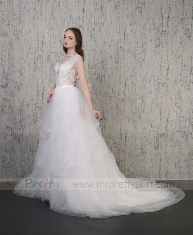 ivory Tulle Wedding Skirt Bridal Skirt