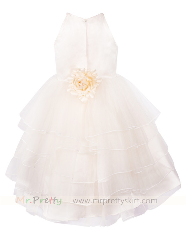 Light Champagne Flower Girl Dress Holiday Dress