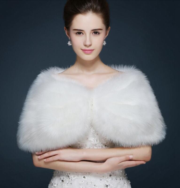 Ivory Feather Wedding Top Hairy Shawl Fur Top