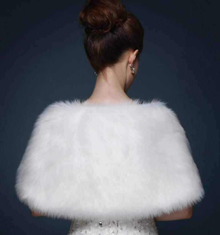 Ivory Feather Wedding Top Hairy Shawl Fur Top