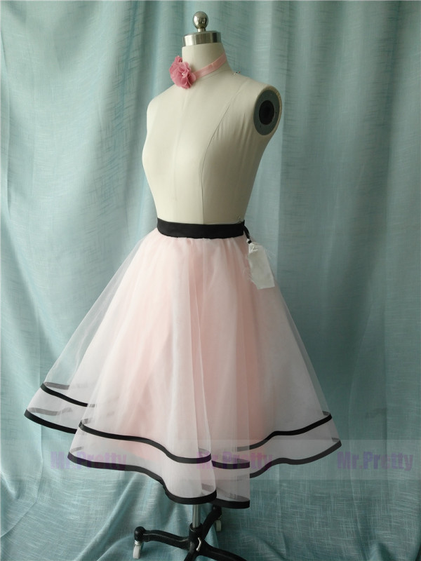 Black/ Pink Tutu Skirt Party Skirt Short Skirt