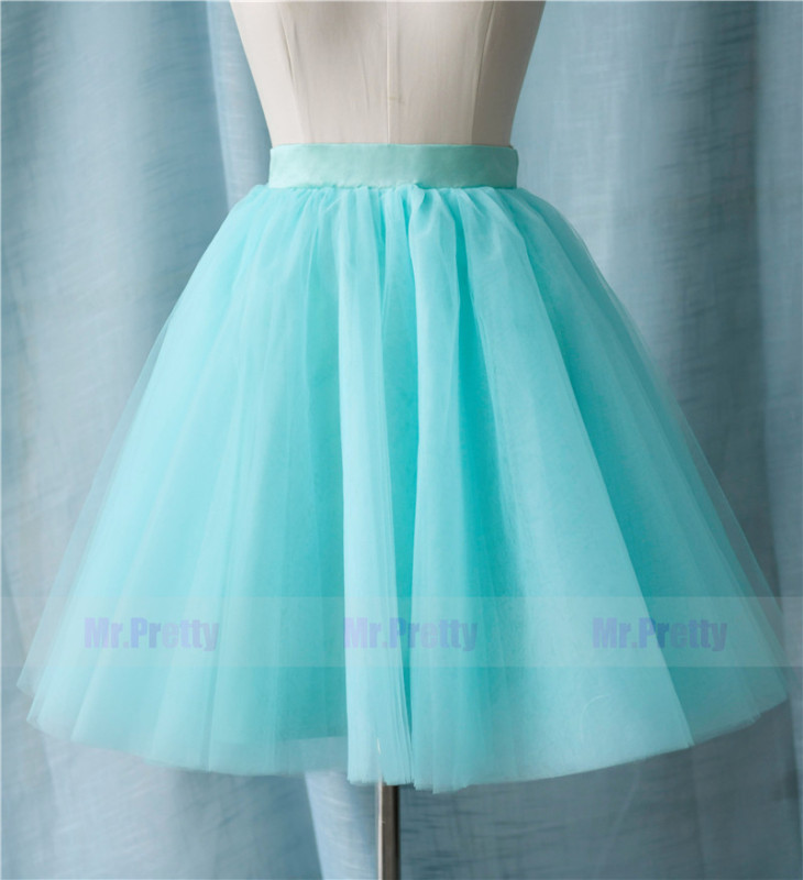 Mint Tulle  Short  Skirt Party Bridesmaid Skirts/Kids Skirt