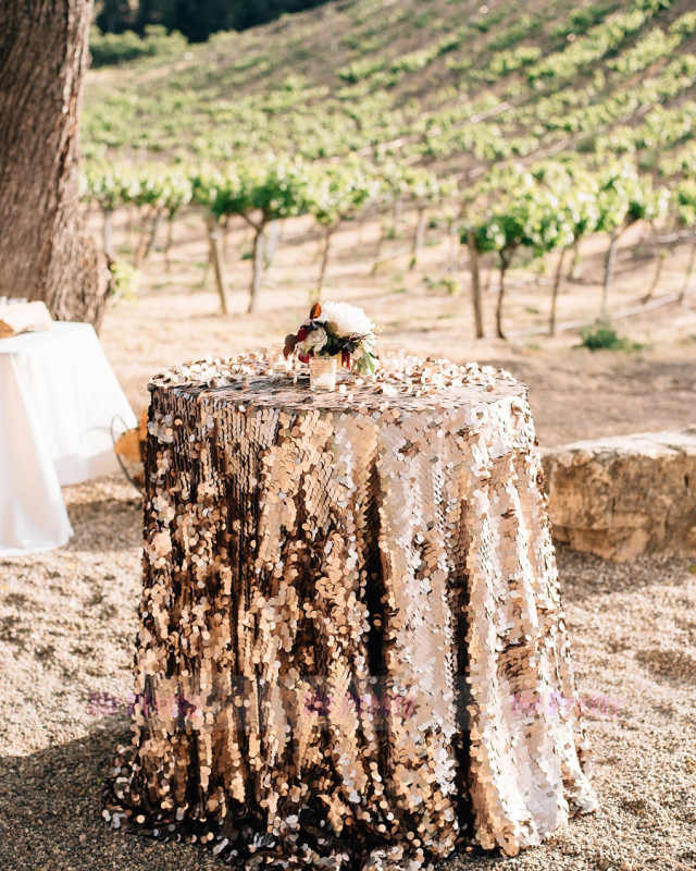 Sequin Wedding Table Cover Tablecloth