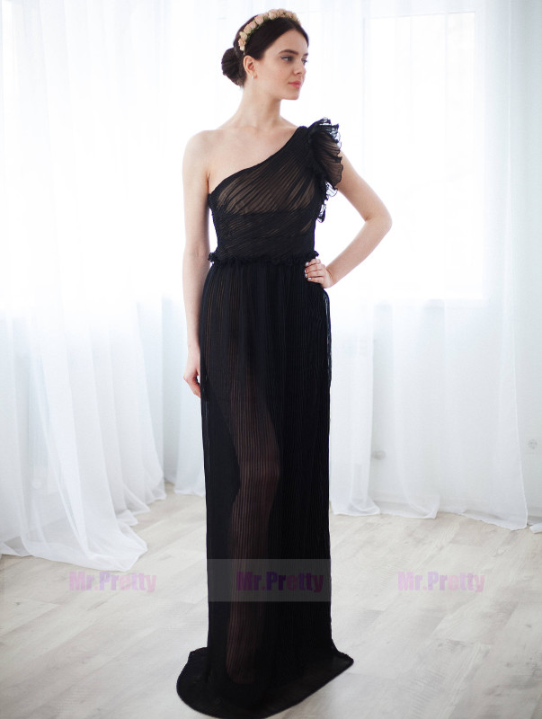 Black Tulle Prom Dress Evening Party Dresses