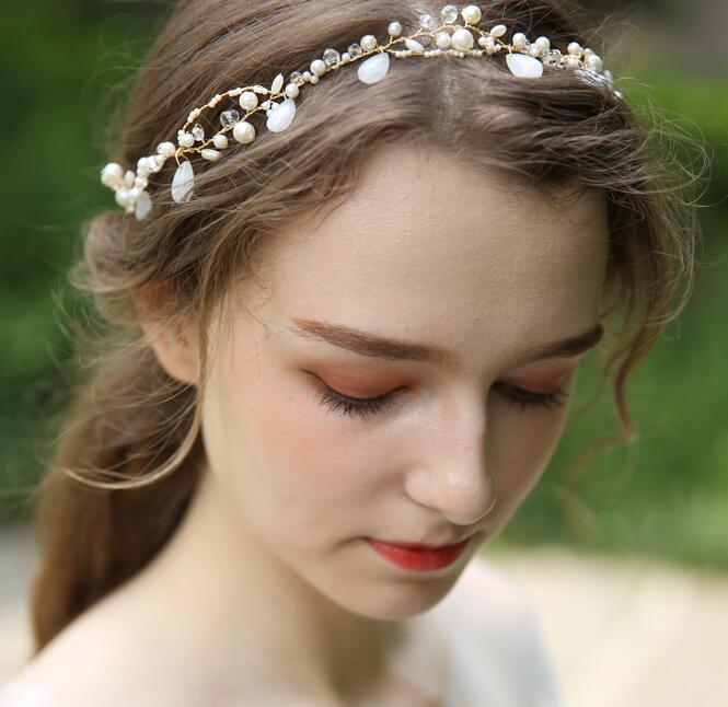 Ivory Beads Bridal Hairband Bridal Headband