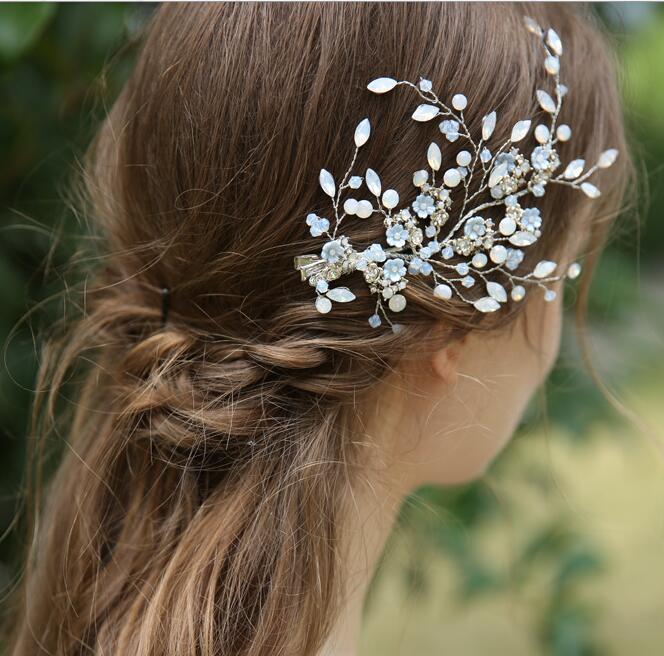 Silver Beads Bridal Hairband Bridal Headband