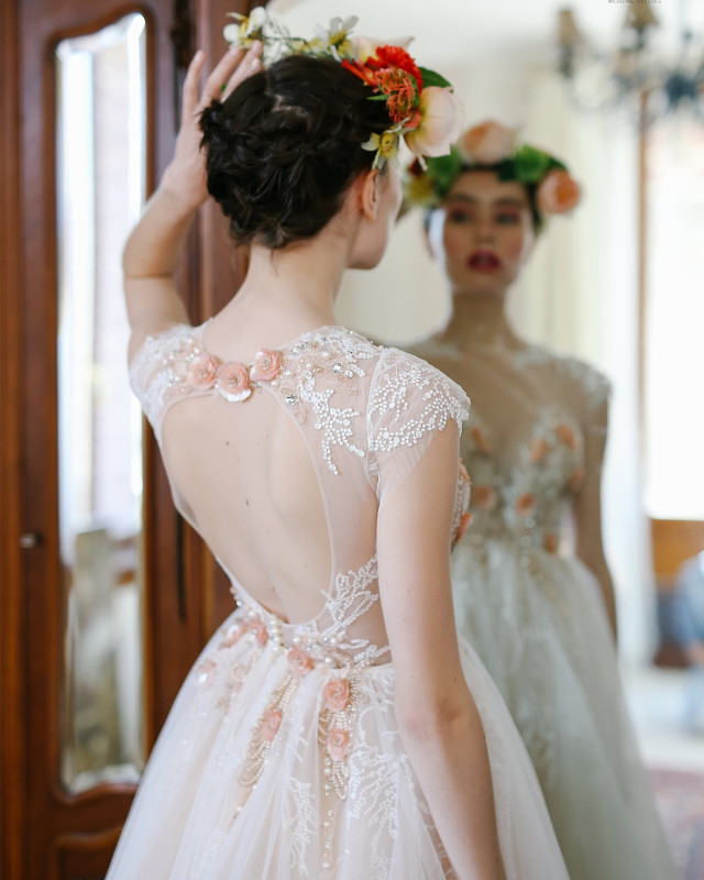 Ivory Short Knee Length Bridal Dress