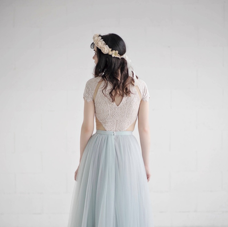 Short Sleeve Lace TOP Prom Dress Top Bridesmaid Dress Top