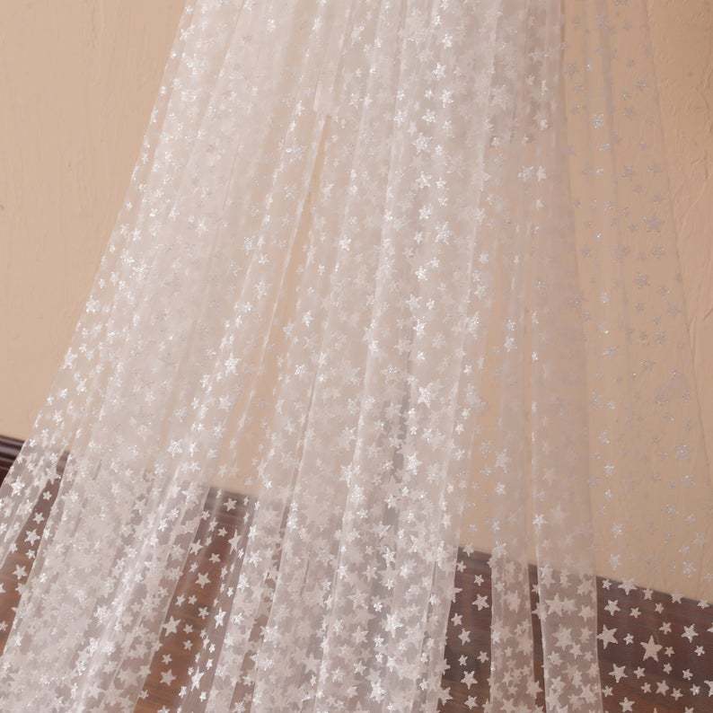 Star Wedding Veil Starry Night Celestial Veil Royal Cathedral Wedding Veil