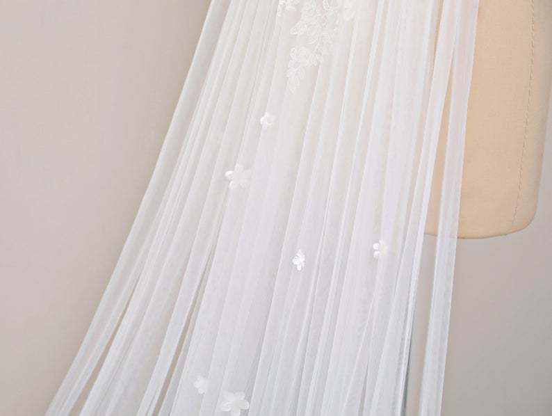 Vintage Lace Wedding Veil Cathedral Wedding Veil