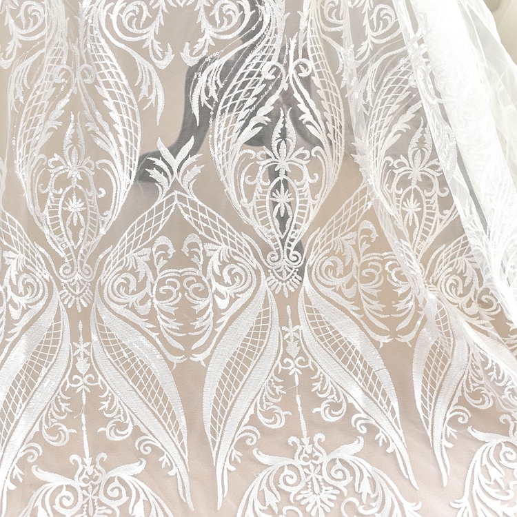 Ivory Embroidery Lace Wedding Lace Fabric