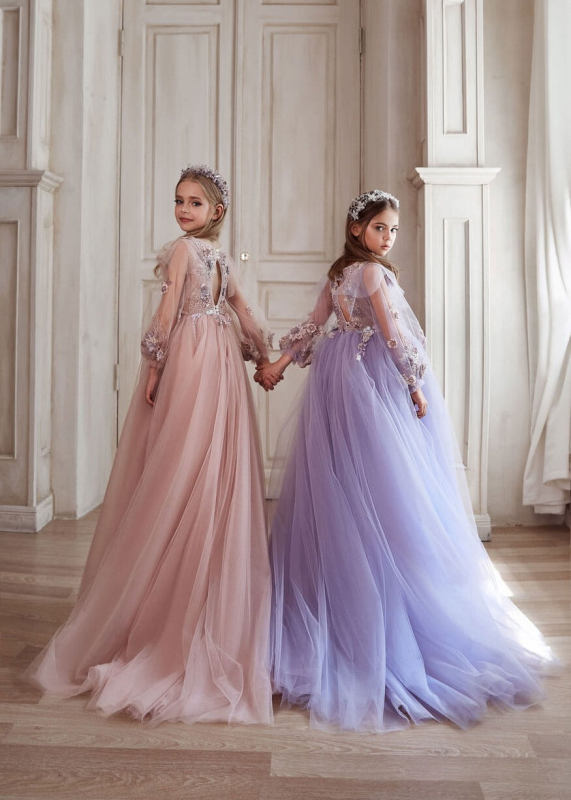 Luxury Lace Flower Girl Dress Girls Pageant Dress