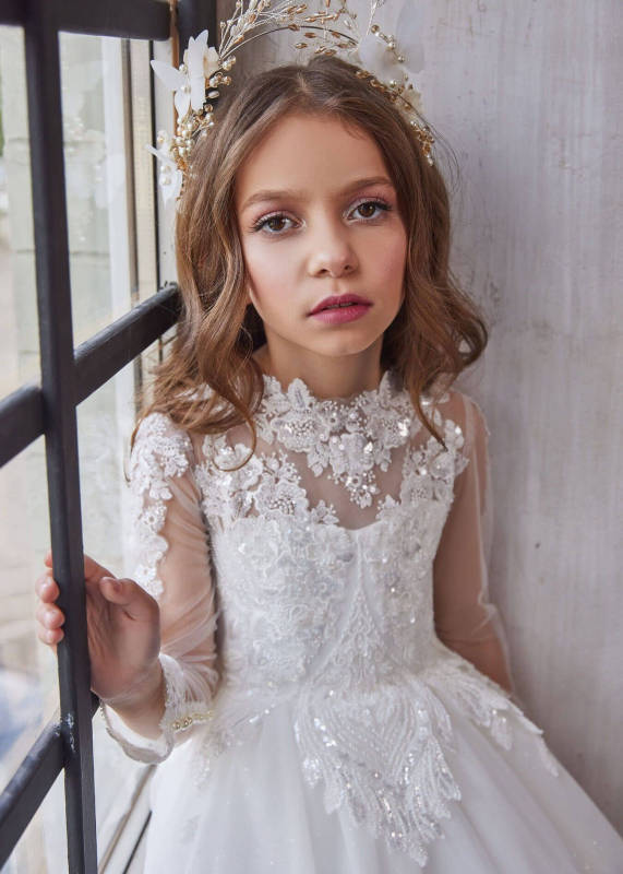 Luxury Lace Flower Girl Dress Girls Pageant Dress