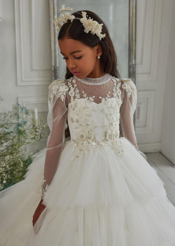 Luxury Lace Flower Girl Dress Girls Pageant Dress