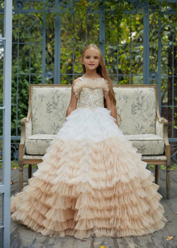 Luxury Flower Girl Dress Girls Pageant Dress