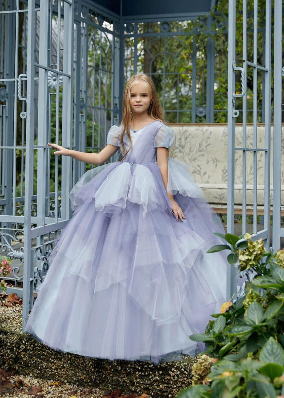 Lanvender Flower Girl Dress Girls Pageant Dress