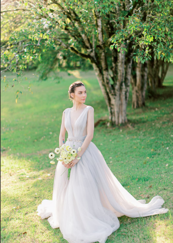 Light Grey Wedding Dress