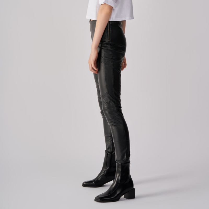 RECYCLED LEATHER SKINNY PANT