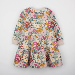 ANGIE LONG SLEEVE FLORAL PRINT DRESS