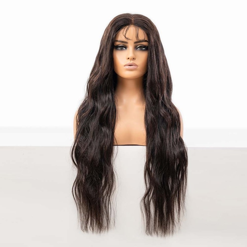 Wholesale Natural Black Body Wave 13x6 Hd Lace Front Wig for Women