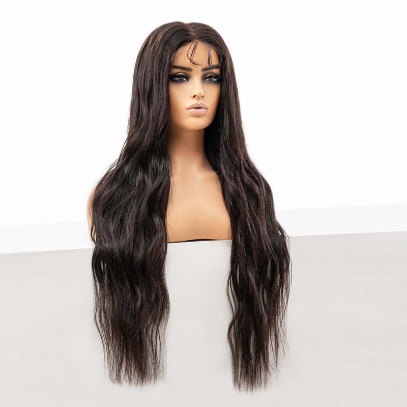 Wholesale Natural Black Body Wave 13x6 Hd Lace Front Wig for Women