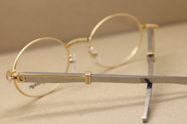 Cartier Wholesale Stainless steel Original CT optics Hot 7550178 Brand Eyeglasses Metal Material Size:57
