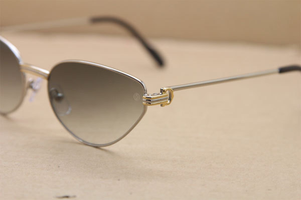 CT Men luxury brand Hot Sunglasses Metal 1185213 Sunglasses in Gold Mix Silver Brown Lens