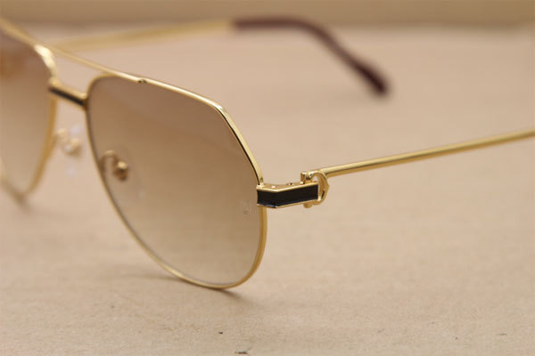 CT Hot Sunglasses Metal 1182503 Sunglasses in Gold Mix Black Brown Lens