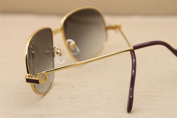 CT Hot Sunglasses Metal 1182503 Sunglasses in Gold Mix Wine Brown Lens