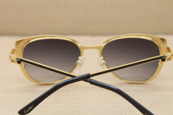 Luxury brand Metal Carter CT 6338248 Original Sunglasses in Black Gold Brown Lens New Sunglasses