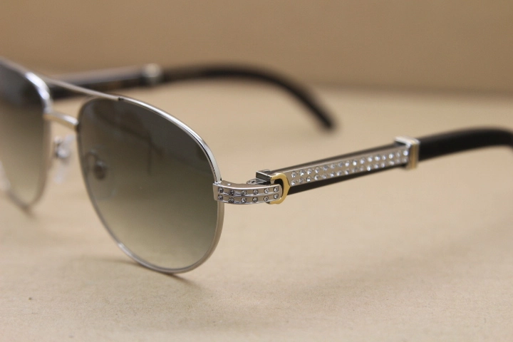 New Diamond 569 Original Black Buffalo horn Sunglasses